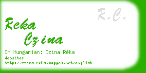 reka czina business card